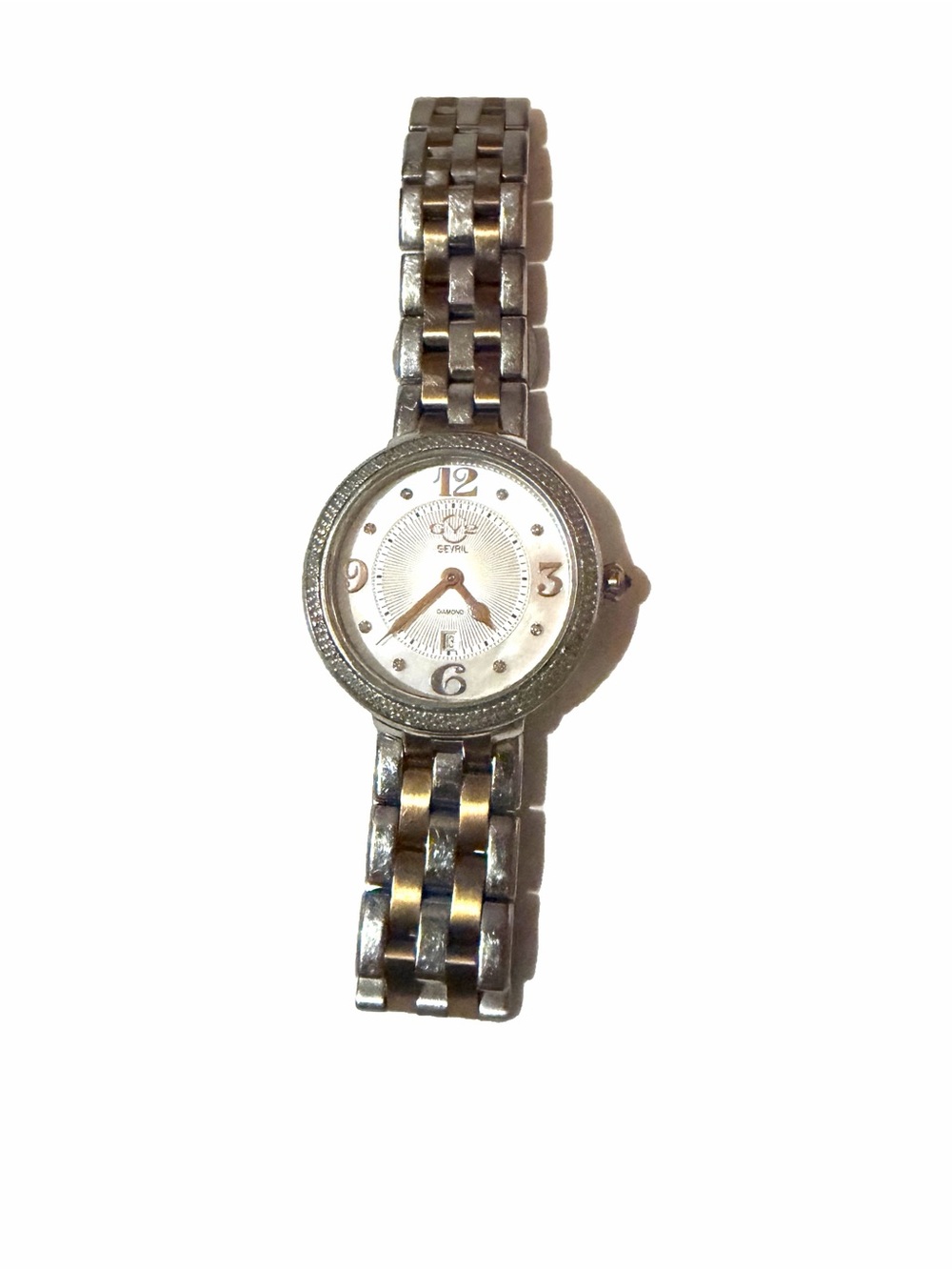 Two-Tone Silver & Rose Gold Diamond Women's Bracelet Watch - GV2 Gevril Verona